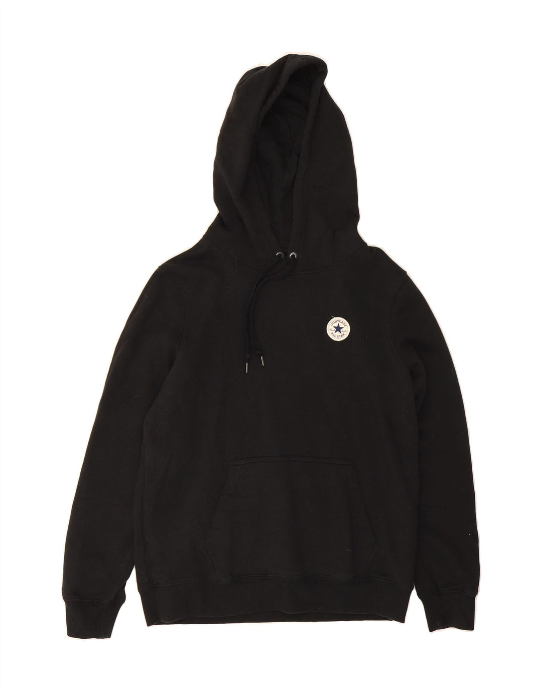 CONVERSE Womens Hoodie Jumper UK 14 Medium Black Cotton Vintage Converse and Second-Hand Converse from Messina Hembry 