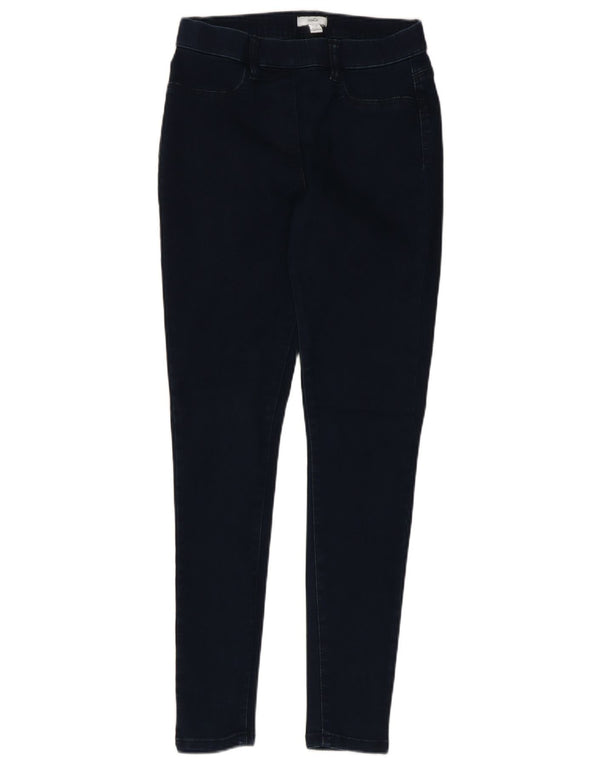 Damskie jeansy skinny M&Co UK 10 Small W26 L28 Granatowa bawełna