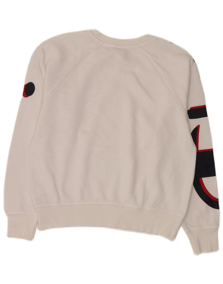 Damska bluza z kapturem Champion Oversize Graphic UK 10 Small White