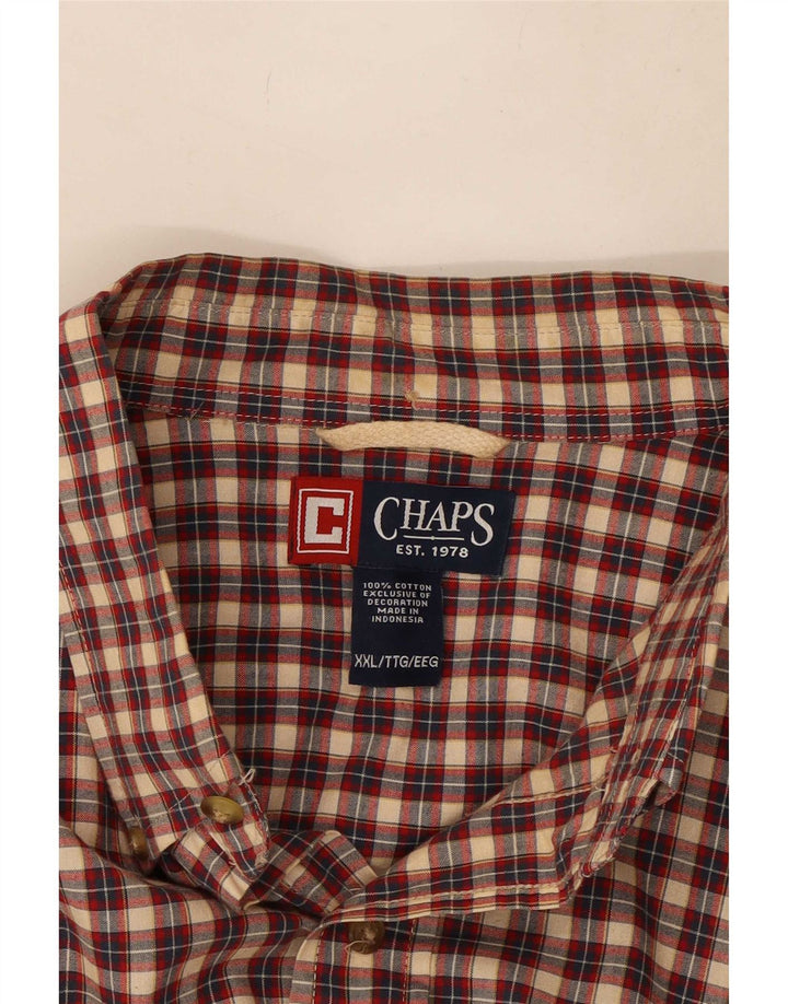 Koszula męska Chaps 2XL, bawełniana w czerwoną kratę