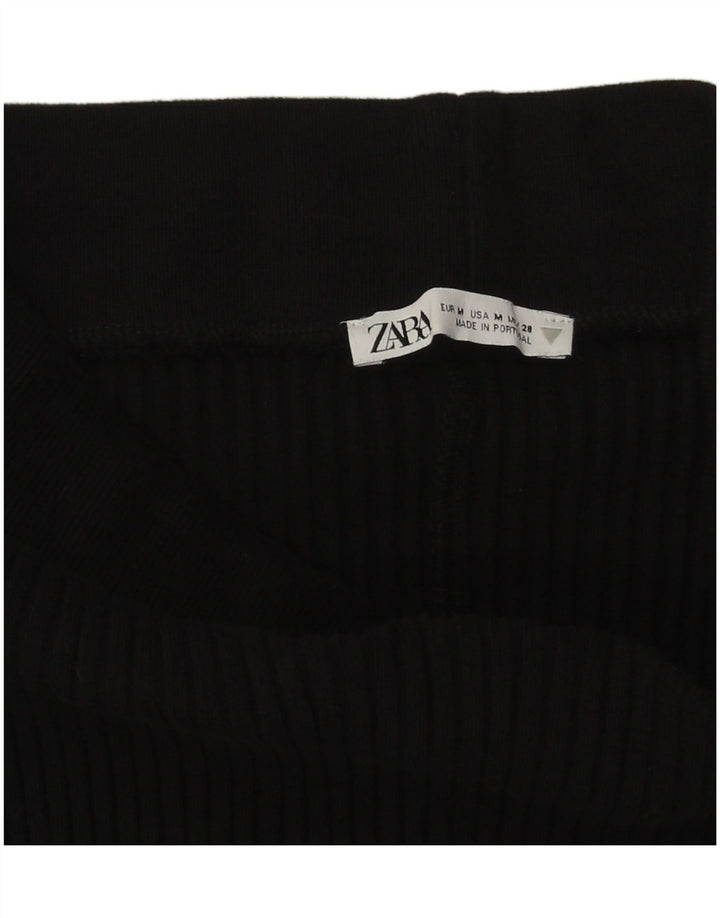 Damska dzianinowa spódnica midi Zara Medium W28 czarna