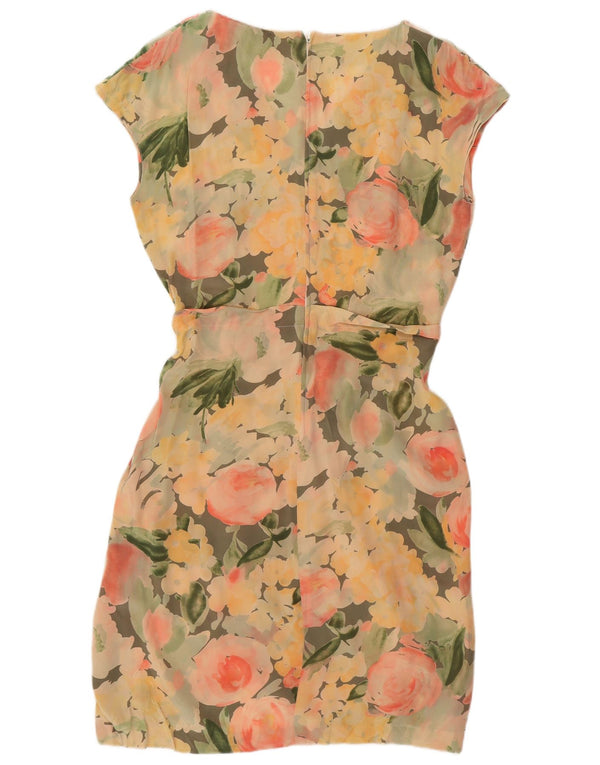 MIMMINA Womens Sheath Dress UK 12 Medium Multicoloured Floral