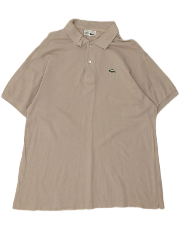 Męska koszulka polo Lacoste, rozmiar 6, XL, beżowa, bawełniana