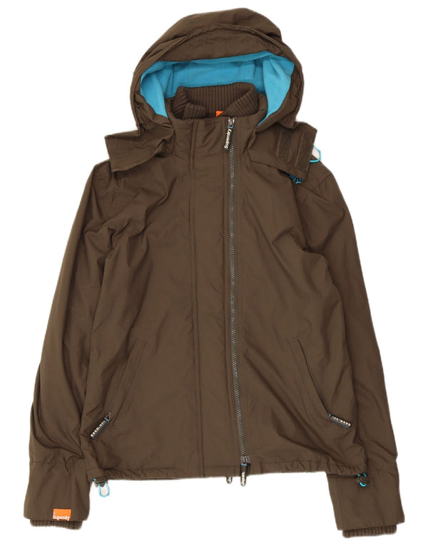 SUPERDRY Damska kurtka wiatrówka The Windcheater UK 14 Medium Khaki