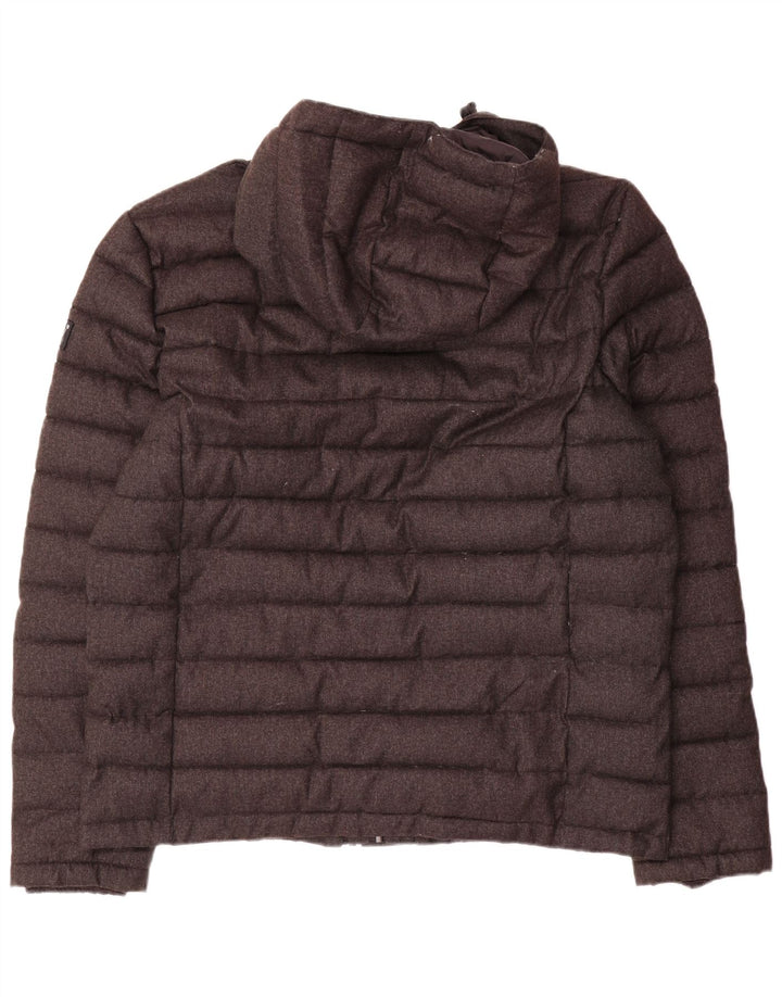 Męska ocieplana kurtka z kapturem Superdry UK 46 3XL Szary poliester