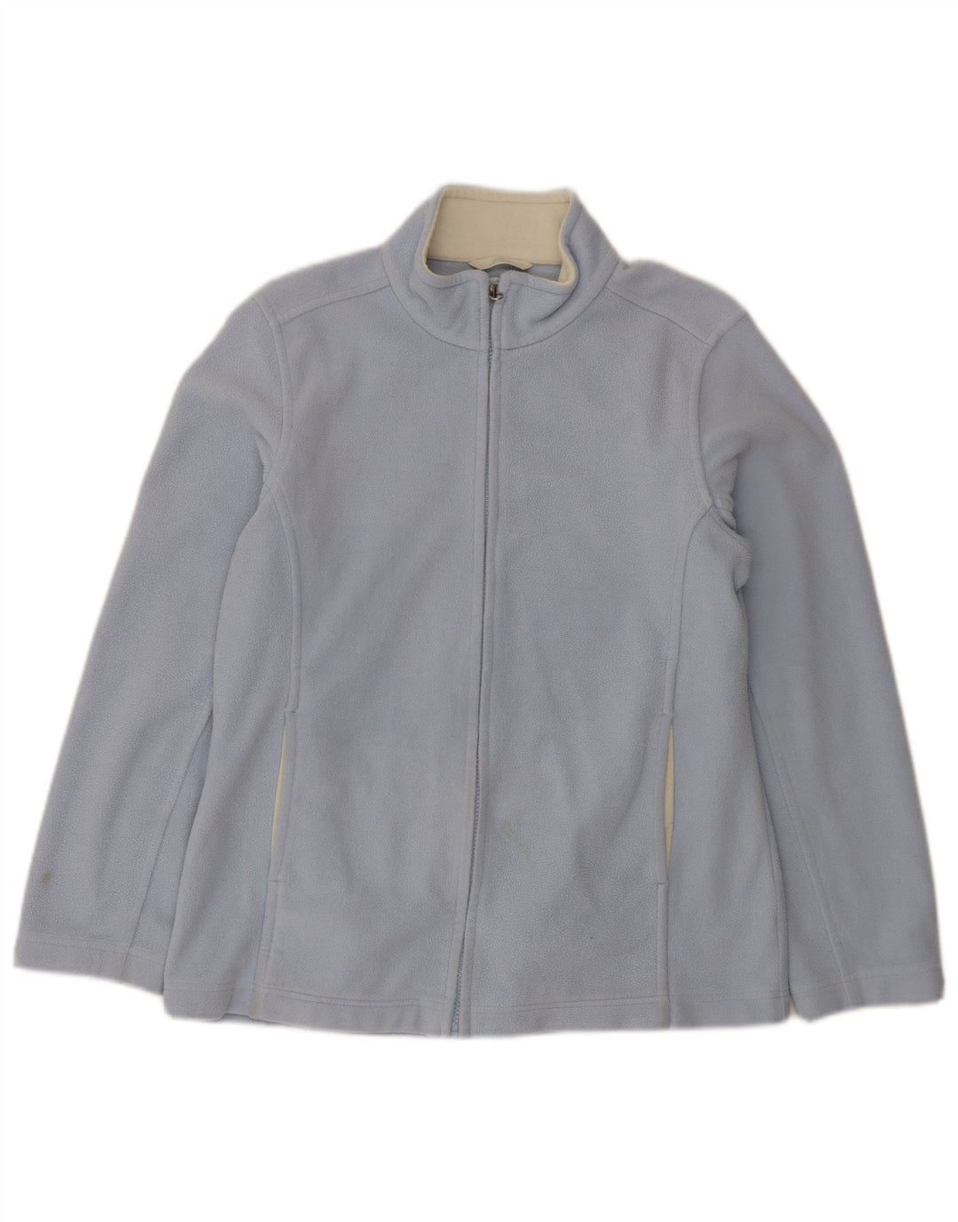 Marks & Spencer Damska kurtka polarowa oversize UK 10, mała niebieska, poliester