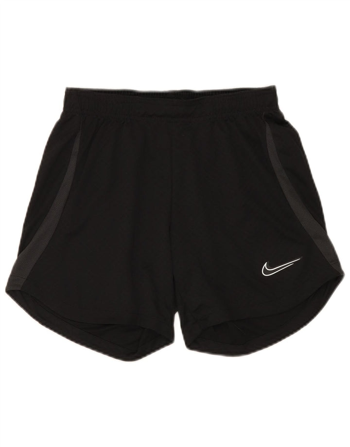 Damskie spodenki sportowe Nike Dri Fit UK 8, małe, czarne, poliestrowe