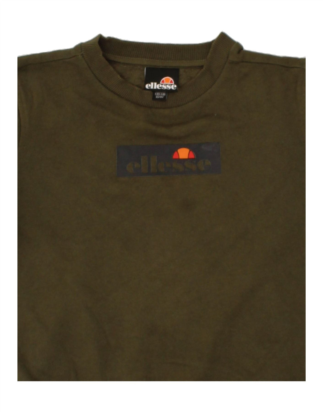 ELLESSE Boys Graphic Sweatshirt Jumper 10-11 Years Green Cotton Vintage Ellesse and Second-Hand Ellesse from Messina Hembry 