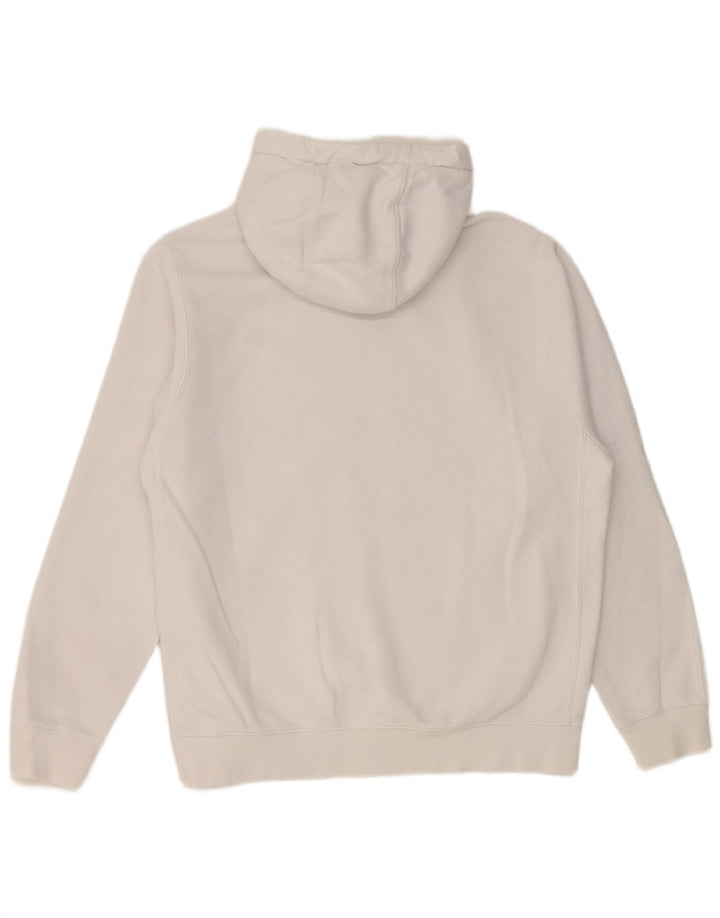 Męska bluza z kapturem Nike, średnia, biała, bawełniana
