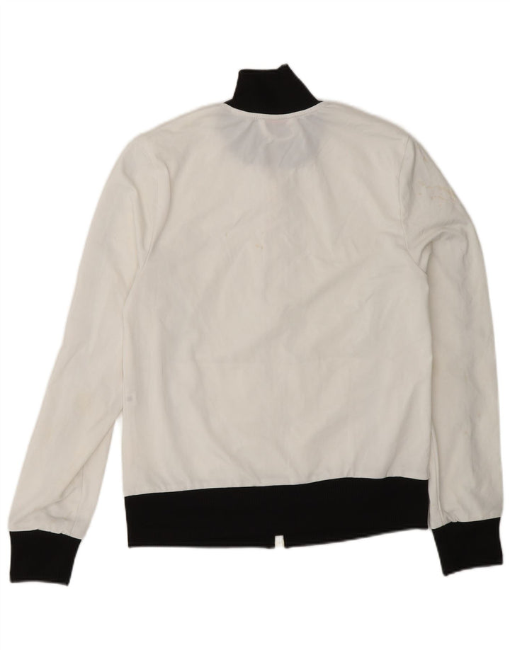 PUMA Womens Tracksuit Top Jacket UK 12 Medium  White Colourblock Polyester Vintage Puma and Second-Hand Puma from Messina Hembry 