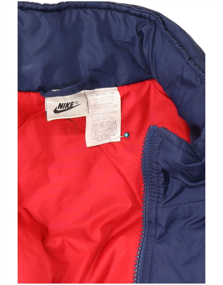 Męska kurtka wiatrówka Nike UK 42 XL granatowa, nylonowa
