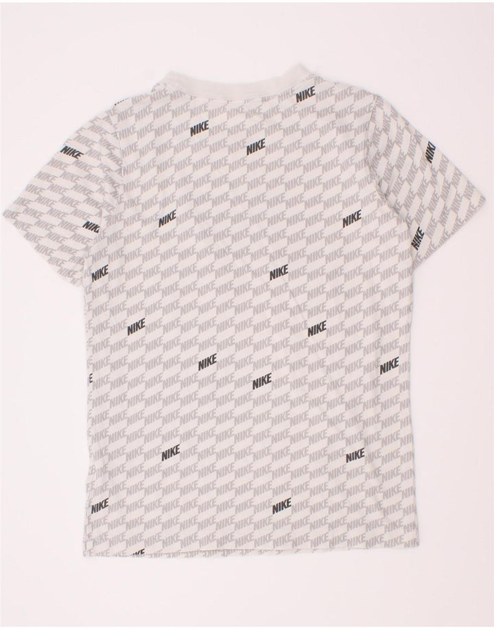 Chłopięcy T-shirt z grafiką Nike na 10-11 lat, średni biały