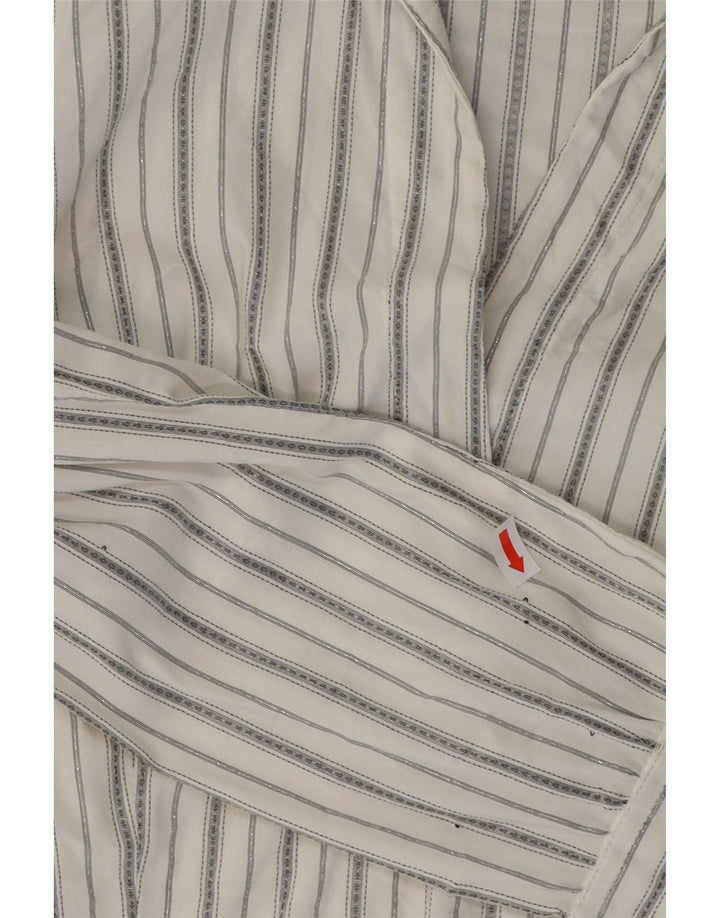 Damska koszula pulowerowa ZARA w małe białe paski