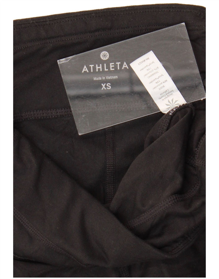Legginsy damskie ATHLETA UK 6 XS, poliester w czarne cętki