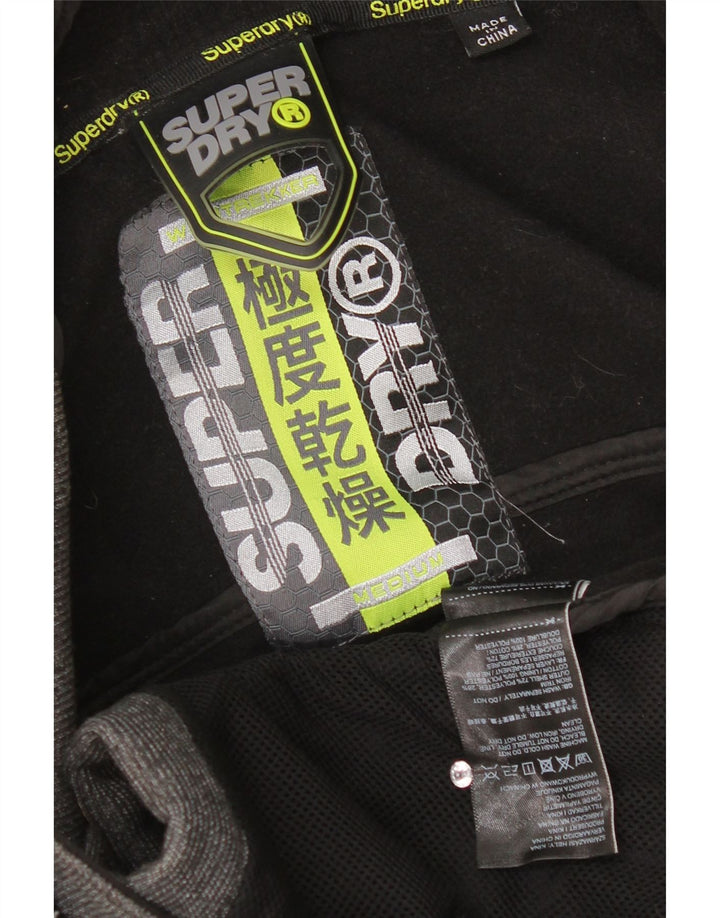 Męska kurtka wiatrówka z kapturem Superdry UK 38, średnioszary poliester