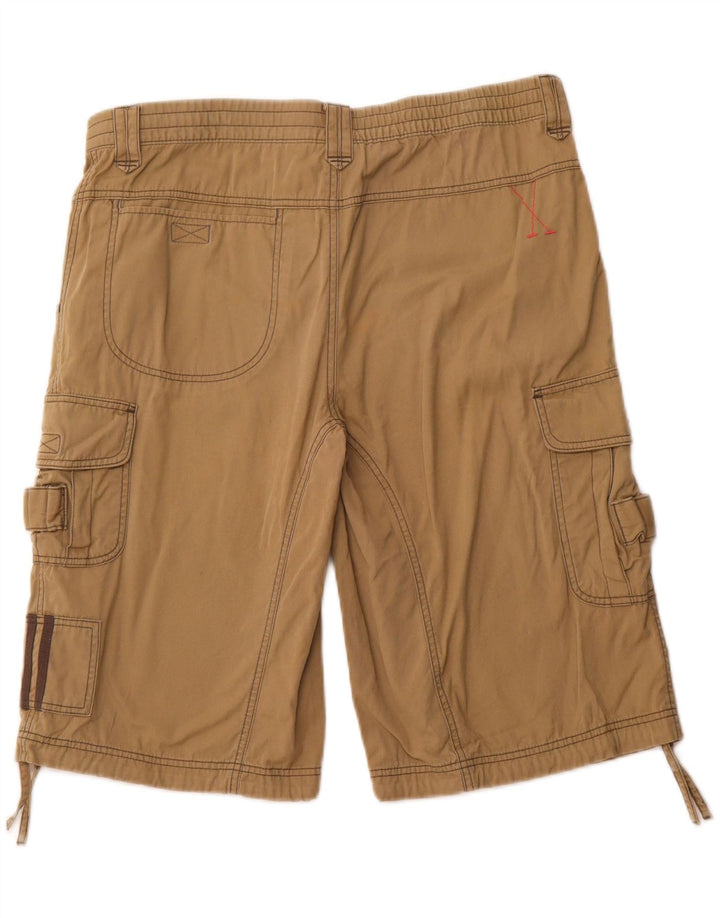 Męskie spodenki cargo ADIDAS, duże, W36, bawełna khaki