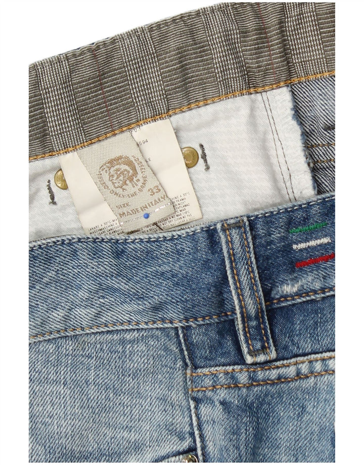 DIESEL Womens Liv Denim Shorts W33 Large Blue Cotton
