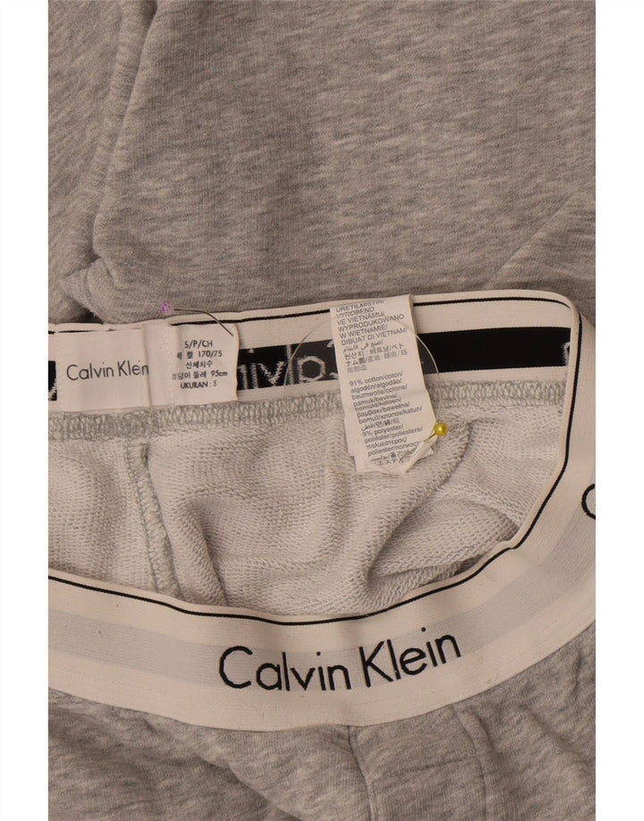 Męskie spodenki sportowe Calvin Klein z grafiką, małe, szare, bawełniane