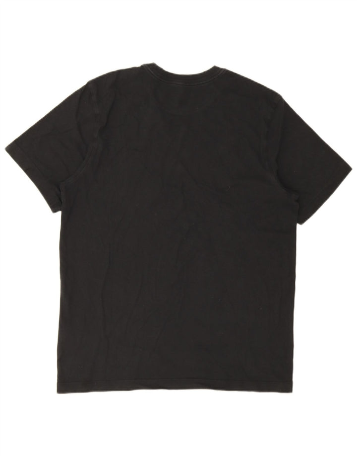 Męski T-shirt z grafiką Nike, średni czarny, bawełniany