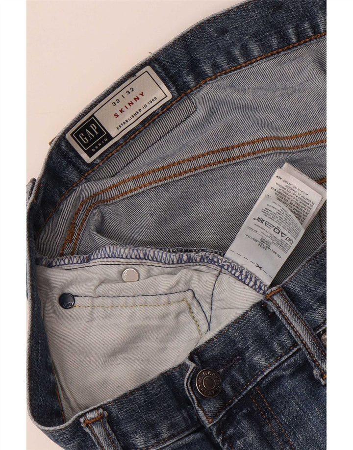 Męskie jeansy Gap Skinny W33 L32 Niebieskie, bawełniane