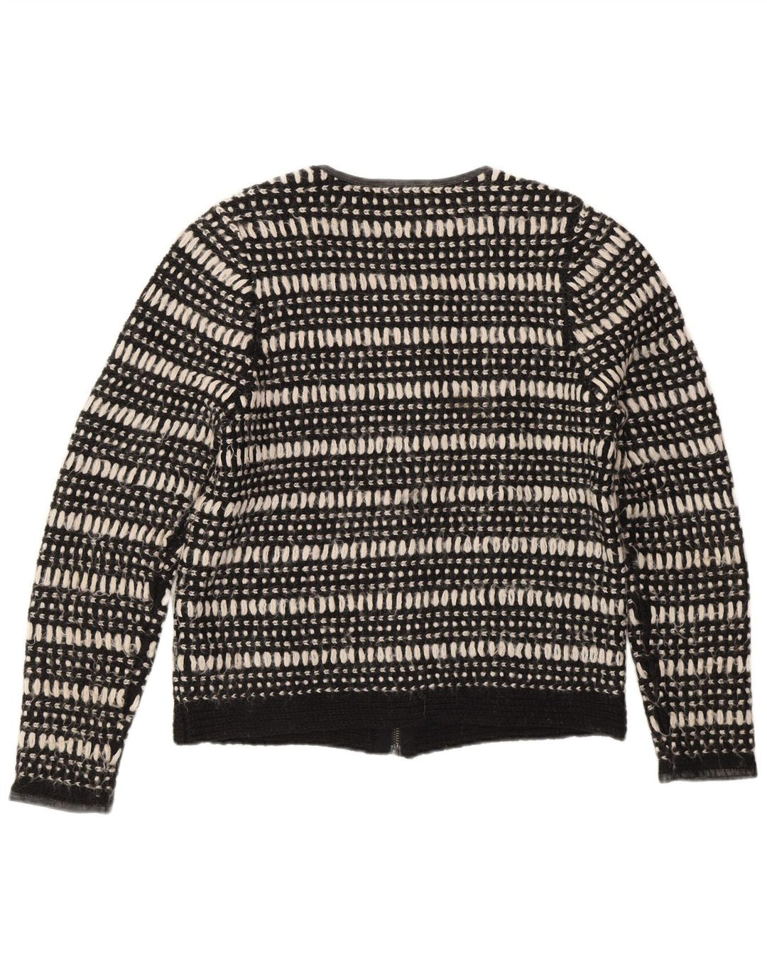 Marks & Spencer Damski sweter rozpinany z autografem UK 14, średni czarny