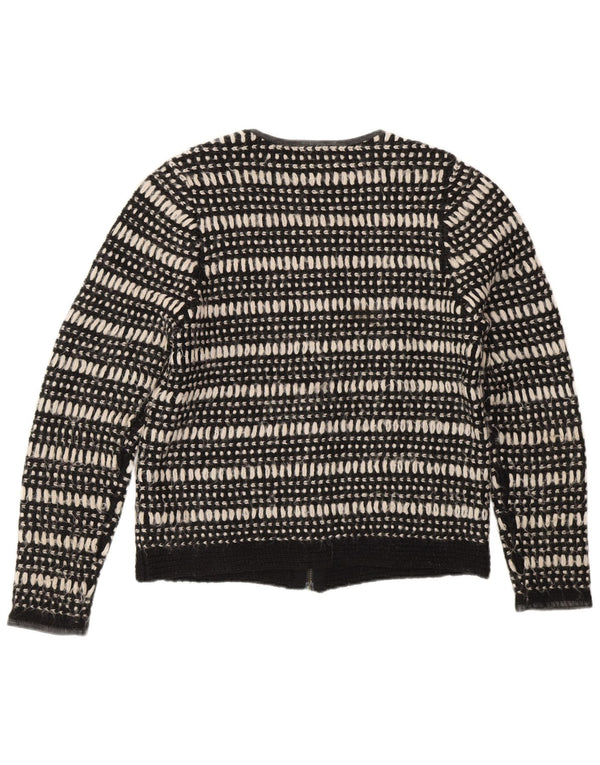 Marks & Spencer Damski sweter rozpinany z autografem UK 14, średni czarny
