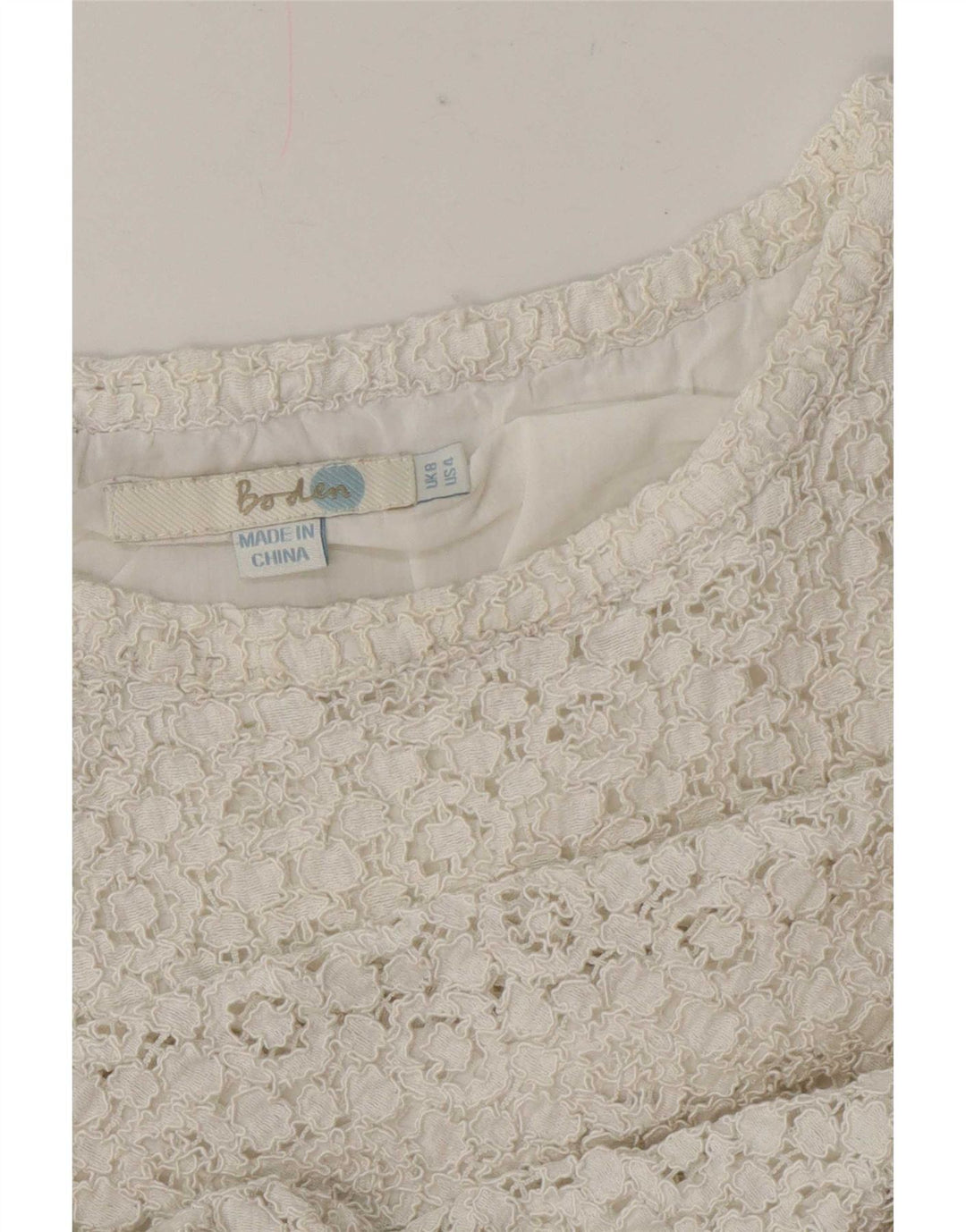 Bluzka damska Boden Crop Top UK 8 Small White