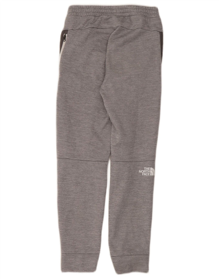 Chłopięce spodnie dresowe The North Face w wieku 11–12 lat, duże, szare, poliestrowe
