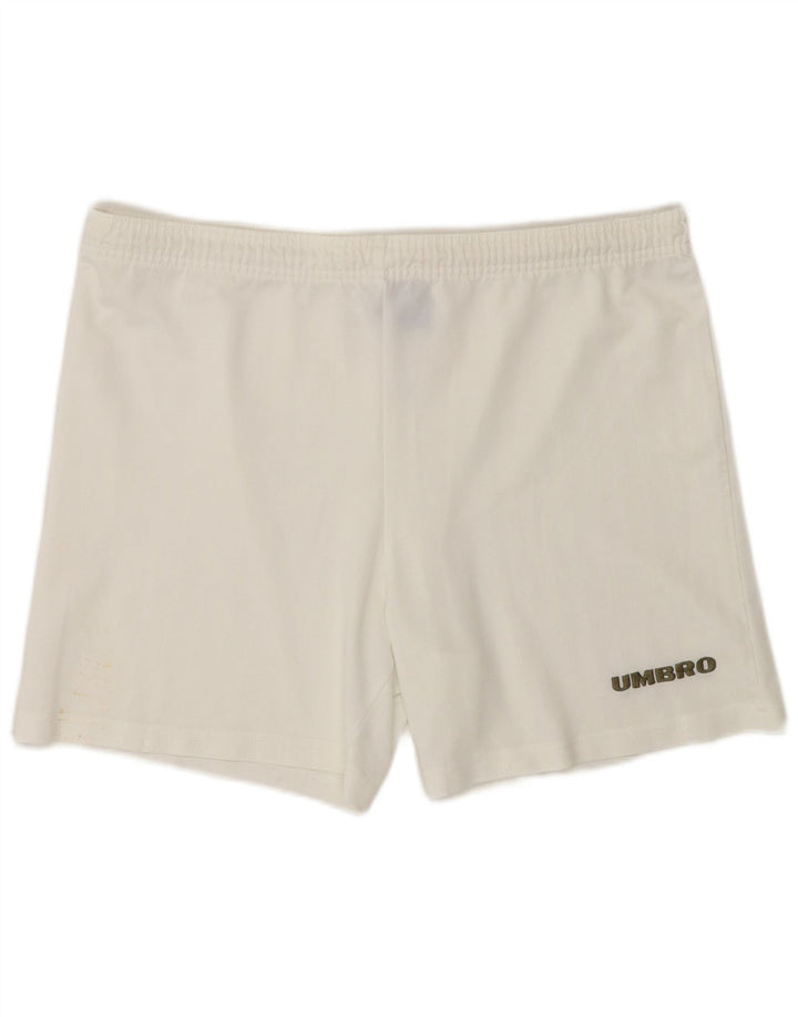 Męskie spodenki sportowe Umbro, duże, białe, poliestrowe