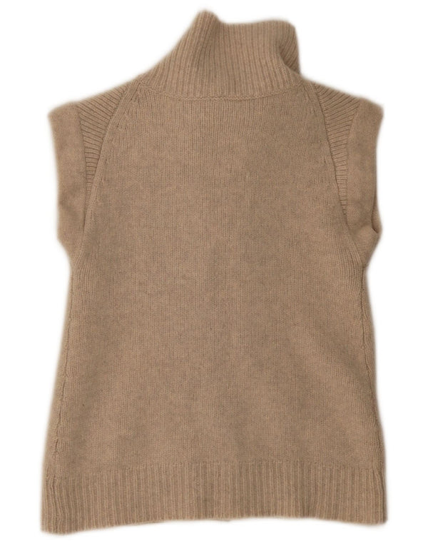 Damski sweter rozpinany Gap bez rękawów, UK 8, mały, beżowy