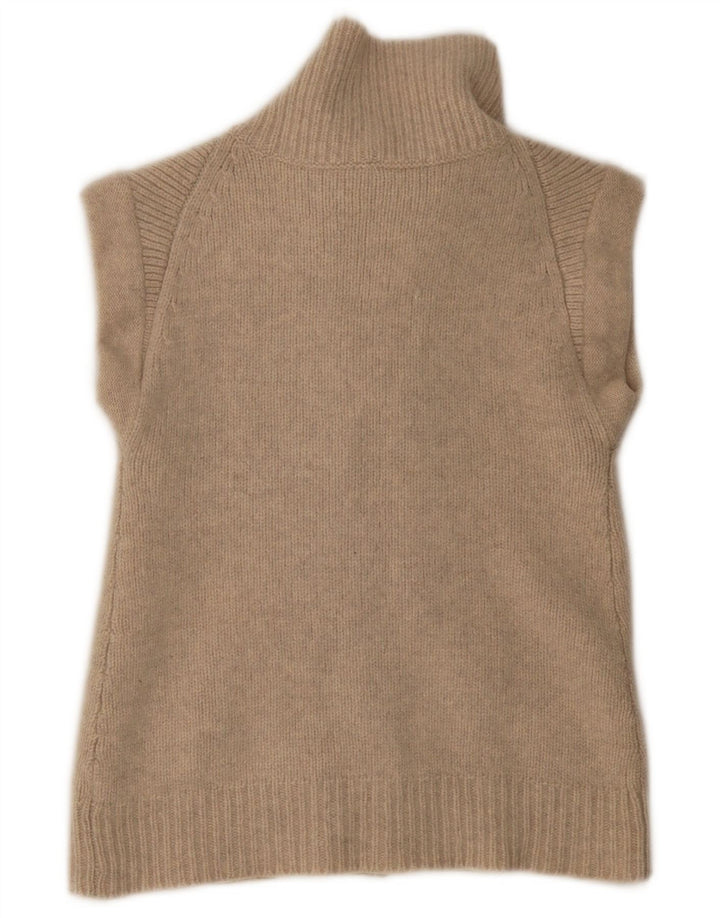 Damski sweter rozpinany Gap bez rękawów, UK 8, mały, beżowy