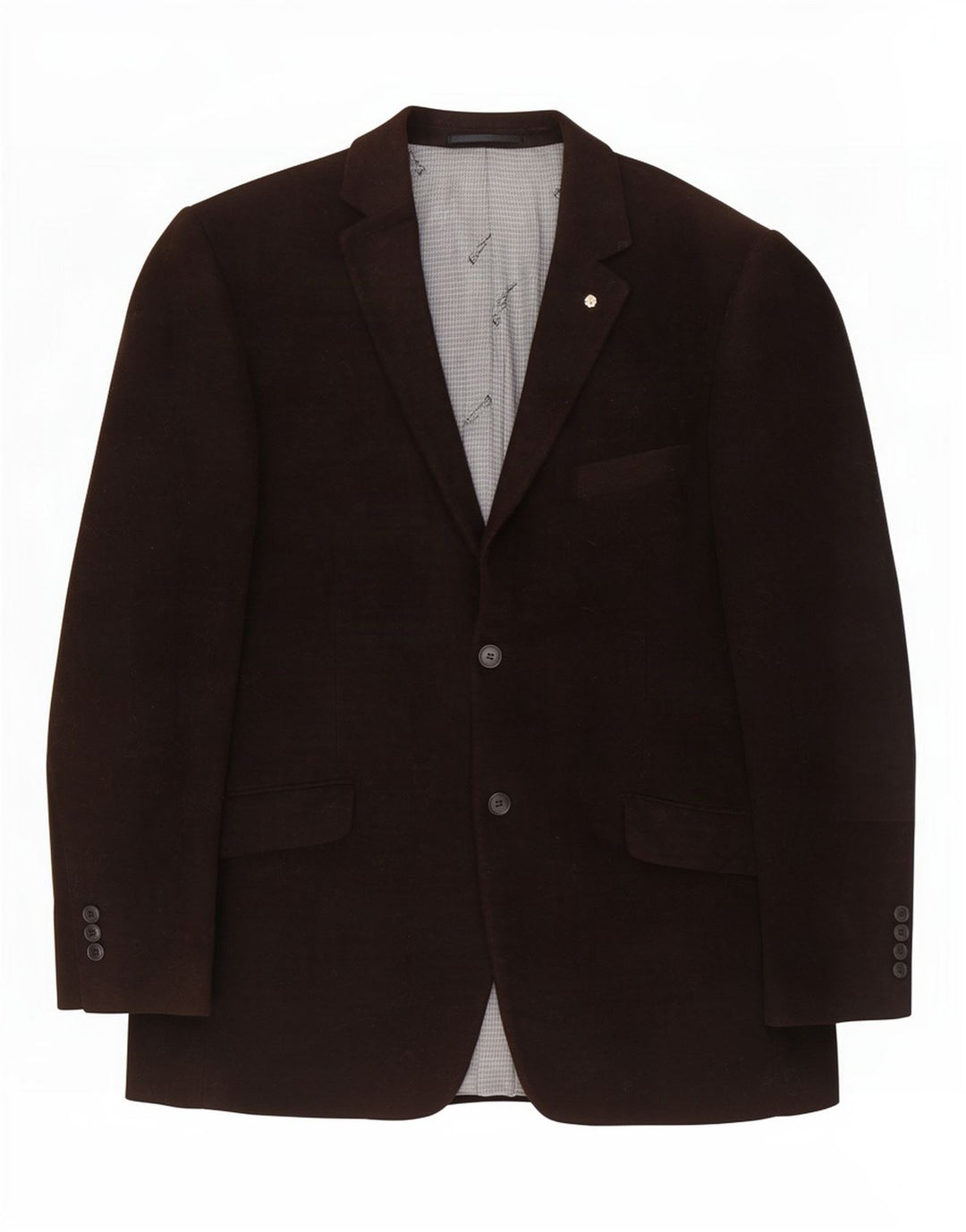 Męska marynarka zapinana na 2 guziki Ben Sherman UK 42 XL Brązowa bawełna