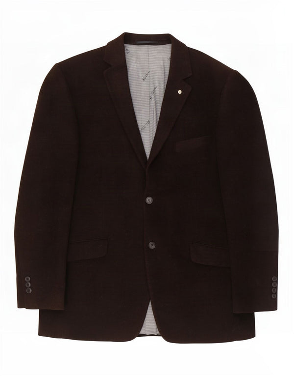 Męska marynarka zapinana na 2 guziki Ben Sherman UK 42 XL Brązowa bawełna