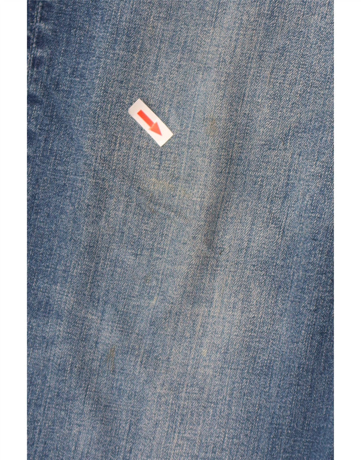 Crew Clothing Męskie regularne proste dżinsy W38 L27 Niebieska bawełna