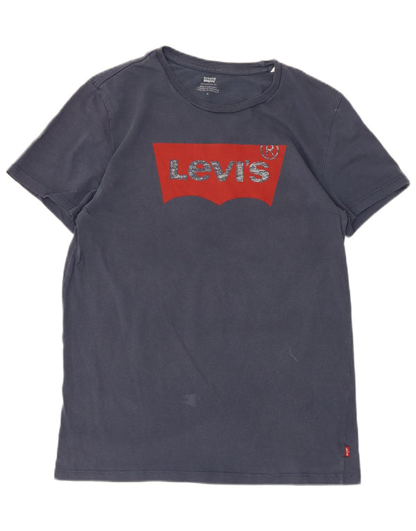 Damska koszulka z grafiką Levi's Top UK 12 Medium Granatowa