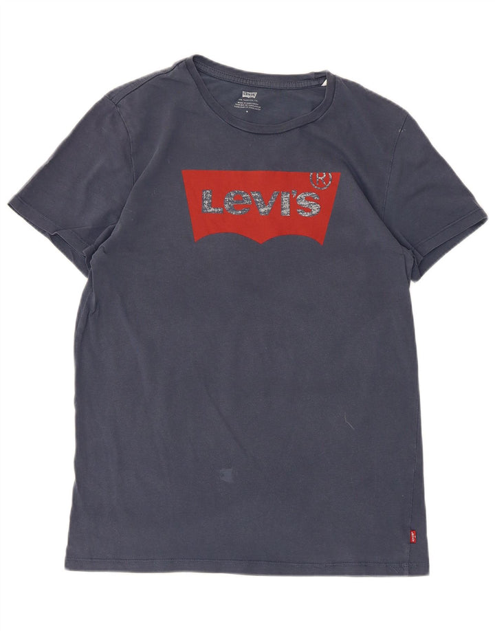 Damska koszulka z grafiką Levi's Top UK 12 Medium Granatowa
