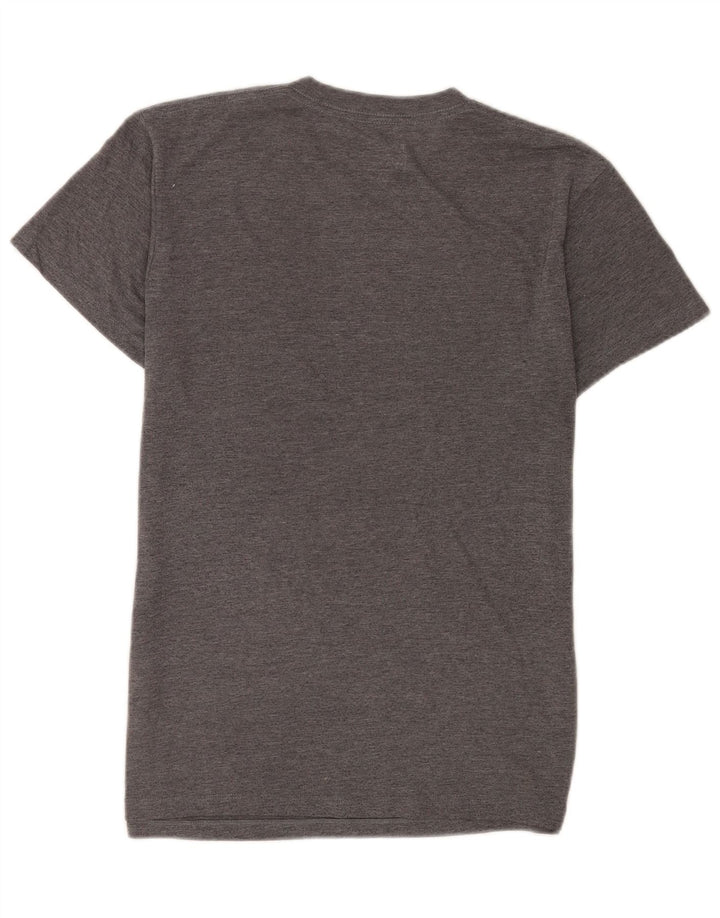 T-shirt męski Vans o dopasowanym kroju, średnioszary, bawełniany w cętki