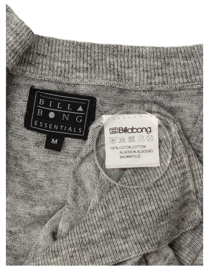 Męski sweter kardigan Billabong Średni szary, bawełniany nakrapiany