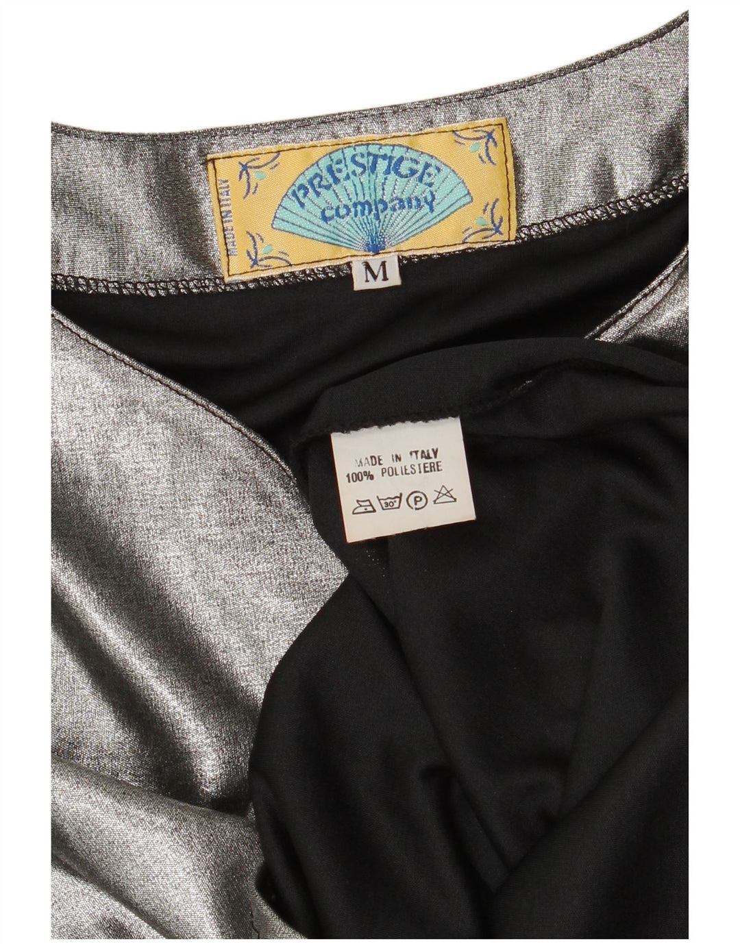 Prestige damska bluzka z długim rękawem Top UK 12 średni srebrny poliester