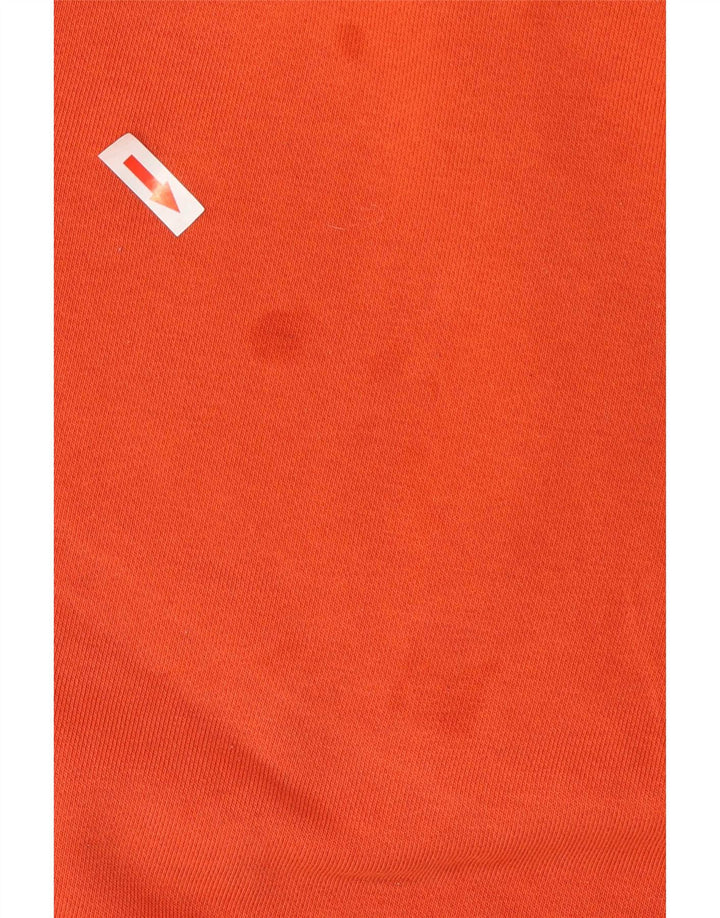 Adidas Męska bluza z kapturem, średnia, pomarańczowa, bawełniana