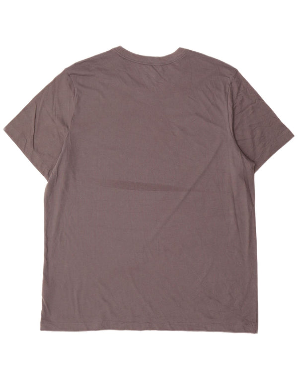 Męski T-shirt Nike Dri Fit z grafiką, góra XL, szara bawełna