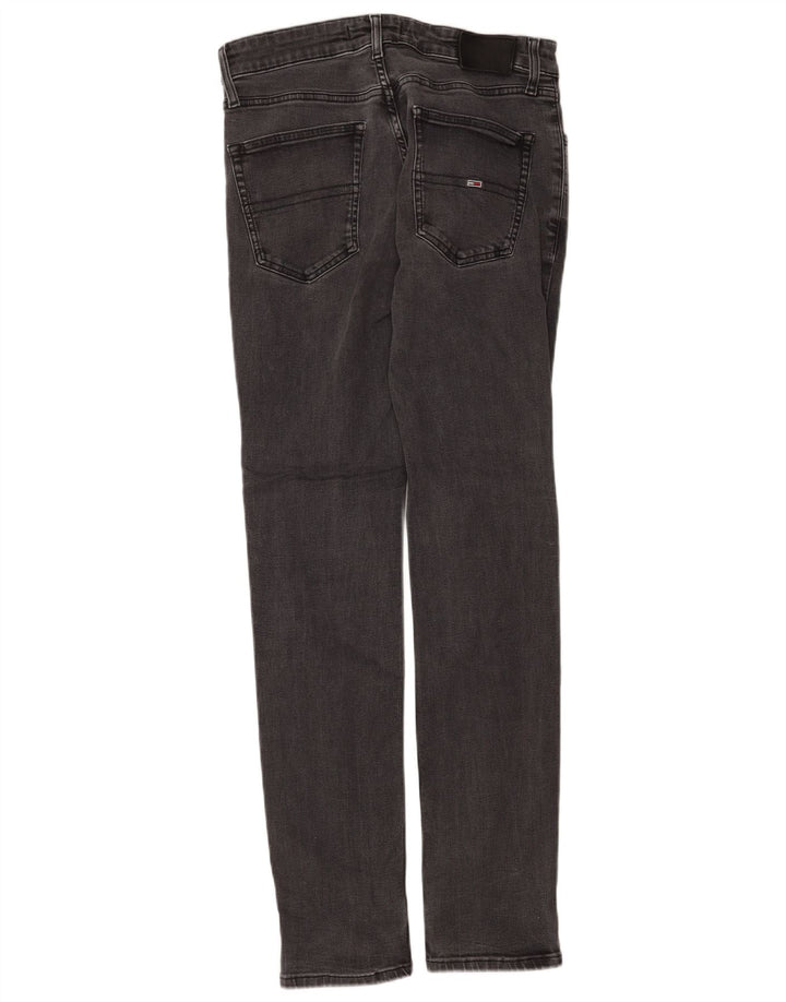 Damskie jeansy Slim Tommy Hilfiger W32 L34 Czarna bawełna