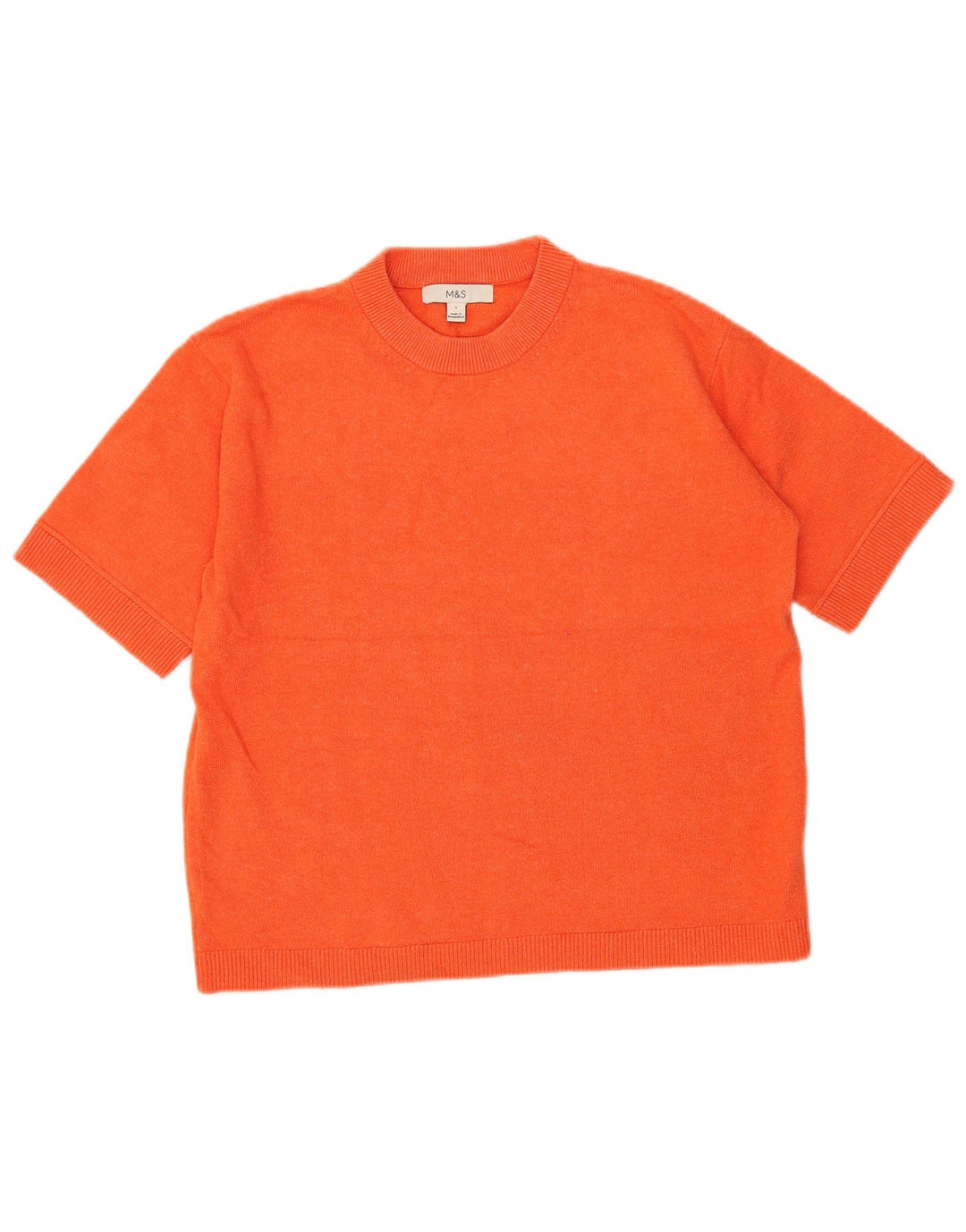Marks & Spencer Damska koszulka oversize Top UK 10, mała, pomarańczowa, poliester