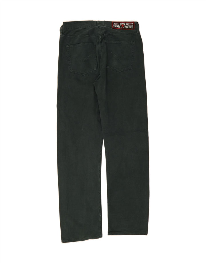 VINTAGE Mens Straight Jeans W32 L33 Green Vintage Vintage and Second-Hand Vintage from Messina Hembry 