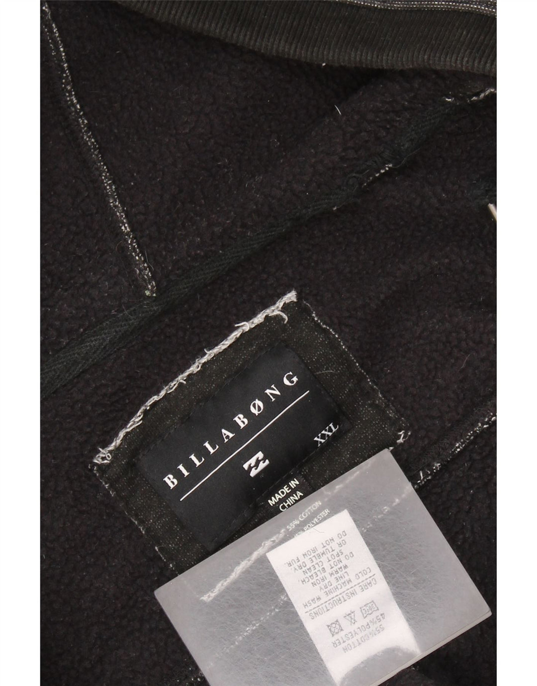 BILLABONG Męski sweter z kapturem i zamkiem, 2XL, szara bawełna