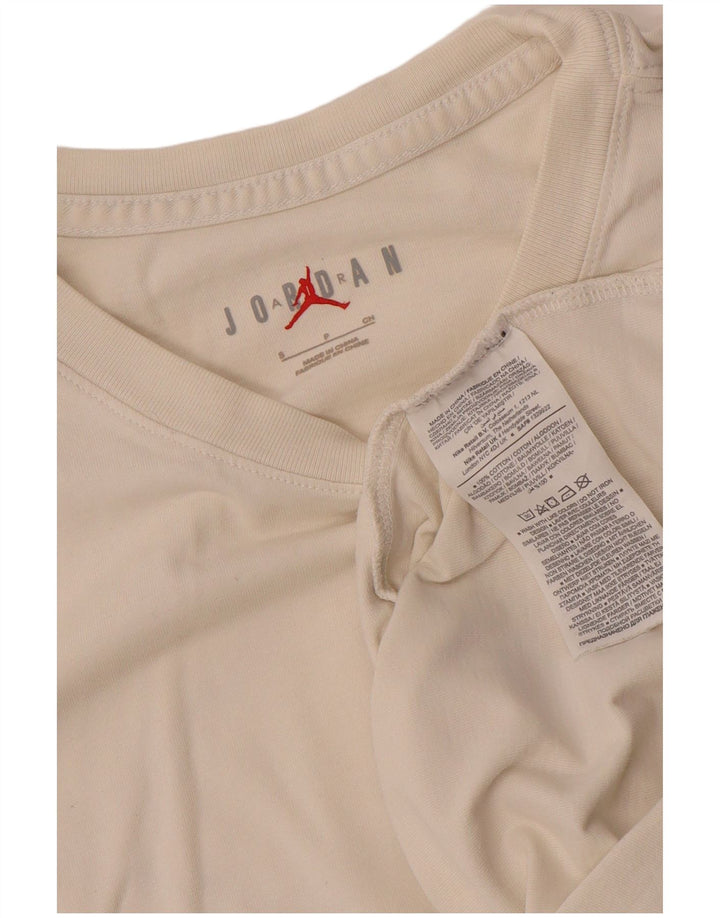 Męski T-shirt Jordan Air Graphic Top, mały, biały, bawełniany