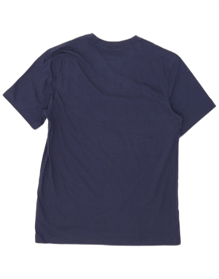 Męski T-shirt z grafiką Nike, średni, granatowy, bawełniany