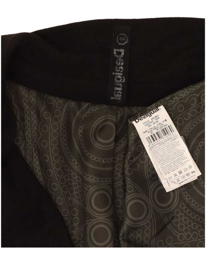 Damska marynarka Desigual zapinana na 1 guzik EU 46 XL, czarna wiskoza