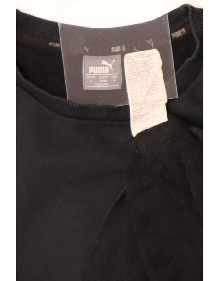 Męska bluza Puma Sweter, duża, czarna, bawełniana