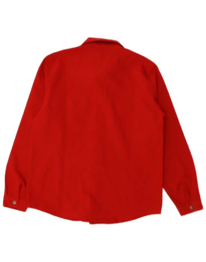 BENETTON Womens Shirt UK 18 XL Red Polyester